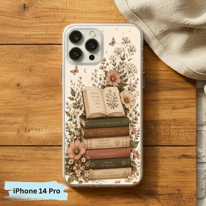 Library Of Dreams In Bloom - Vintage Reader Phone Case IPhone
