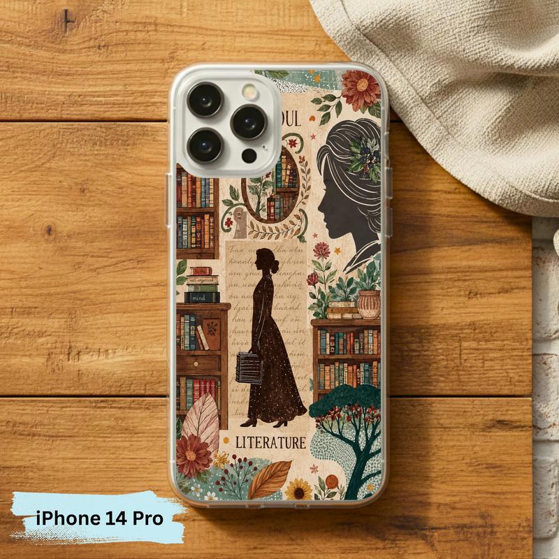 Literature Soul Aesthetic - Vintage Book Lover Collage Phone Case IPhone Literature Soul Aesthetic - Vintage Book Lover Collage Phone Case IPhone