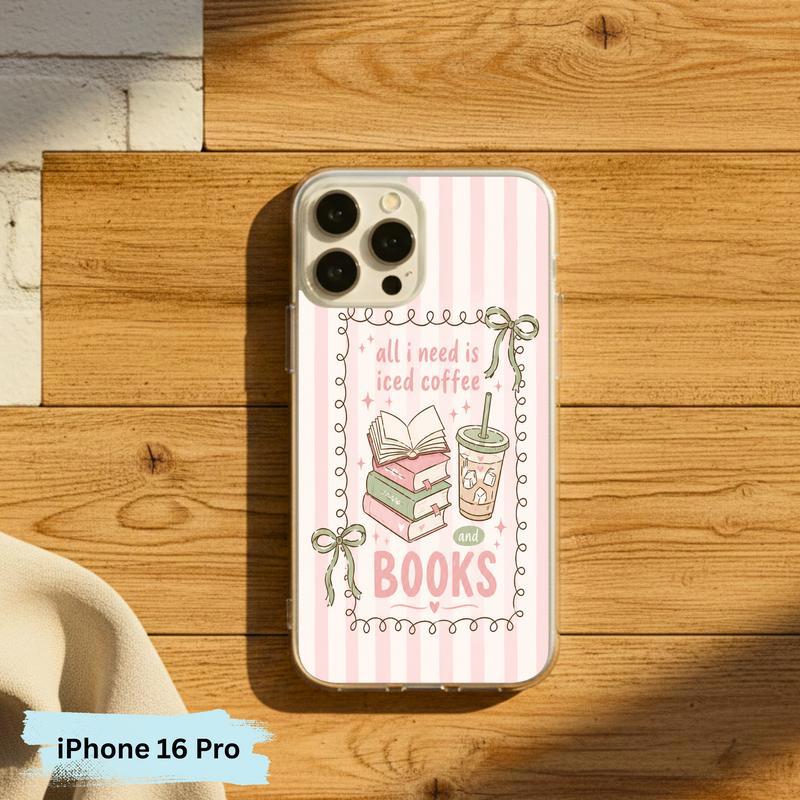 All I Need Is Books & Coffee - Cute Reader Phone Case IPhone