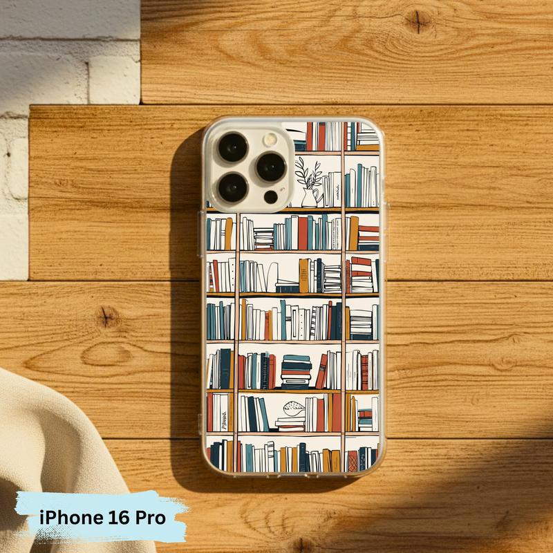 Boho Bookshelf Art - Modern Reader Aesthetic Phone Case IPhone