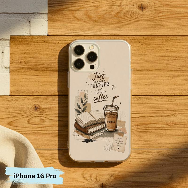 Coffee And Books Aesthetic - Book Lover Phone Case IPhone Coffee And Books Aesthetic - Book Lover Phone Case IPhone