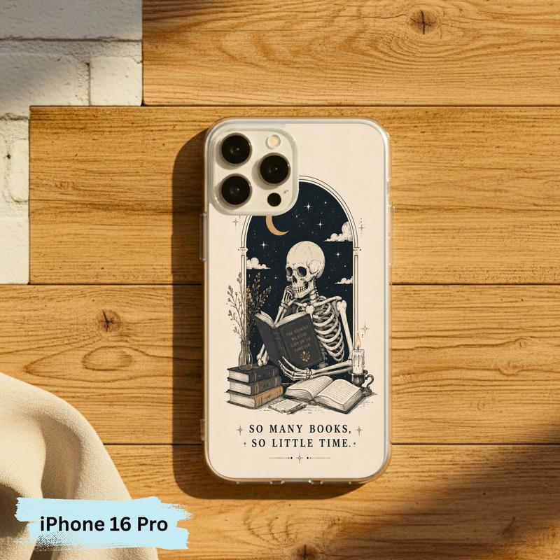Dark Academia Book Lover - So Many Books So Little Time Phone Case IPhone Dark Academia Book Lover - So Many Books So Little Time Phone Case IPhone