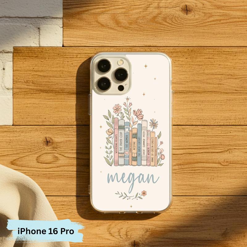 Floral Classics Vibes - Personalized Book Lover Phone Case IPhone