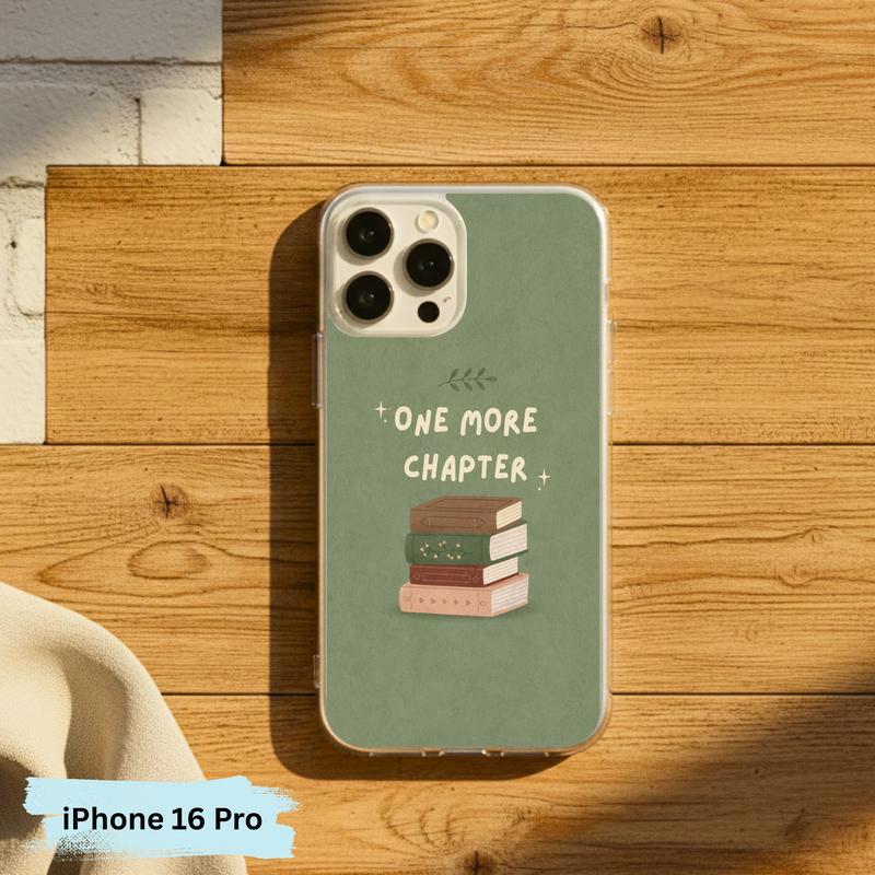 One More Chapter - Minimalist Book Stack Phone Case IPhone