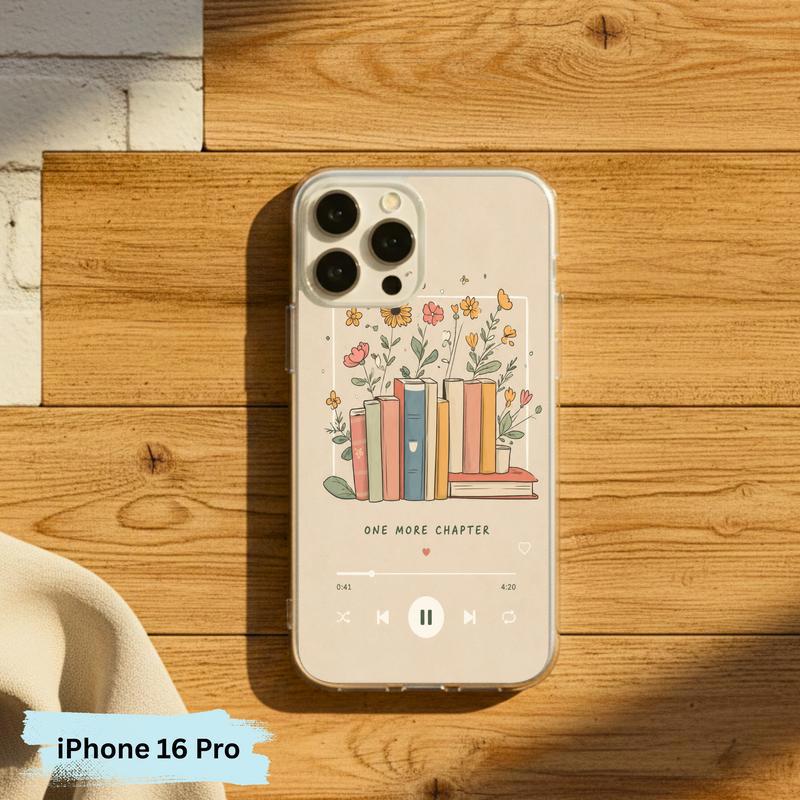 One More Chapter Music Player - Cozy Book Aesthetic Phone Case IPhone