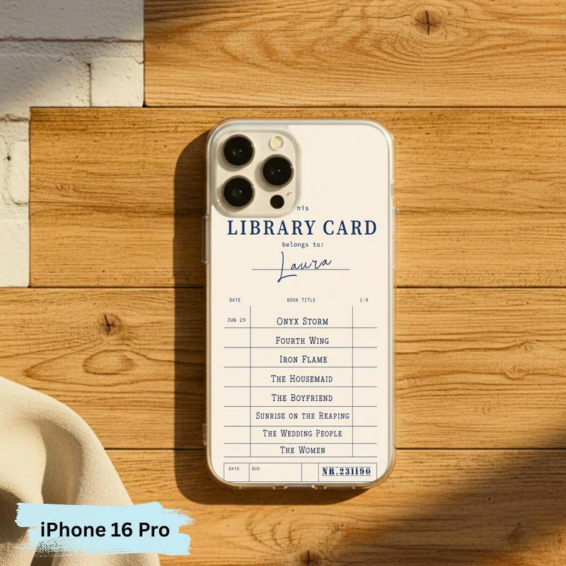 Personalized Library Card - Custom Reader Phone Case IPhone