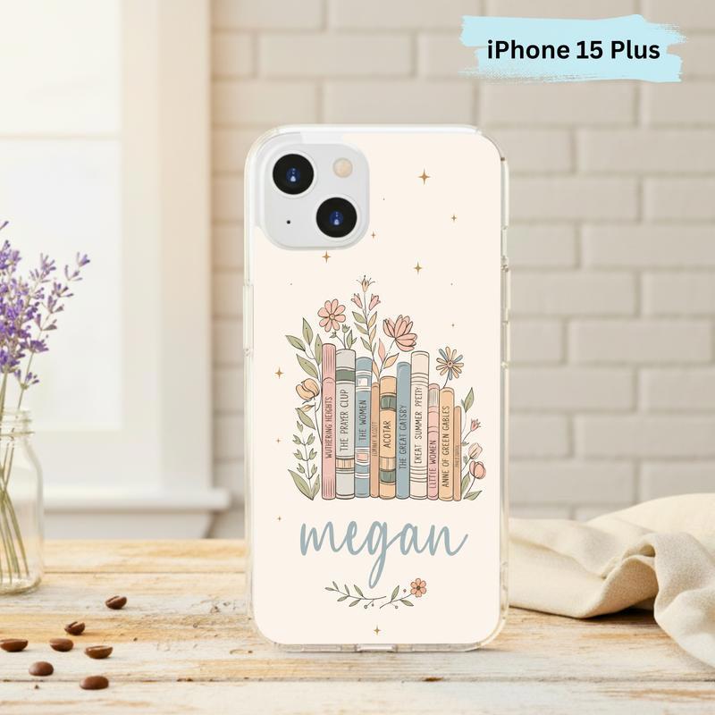 Floral Classics Vibes - Personalized Book Lover Phone Case IPhone