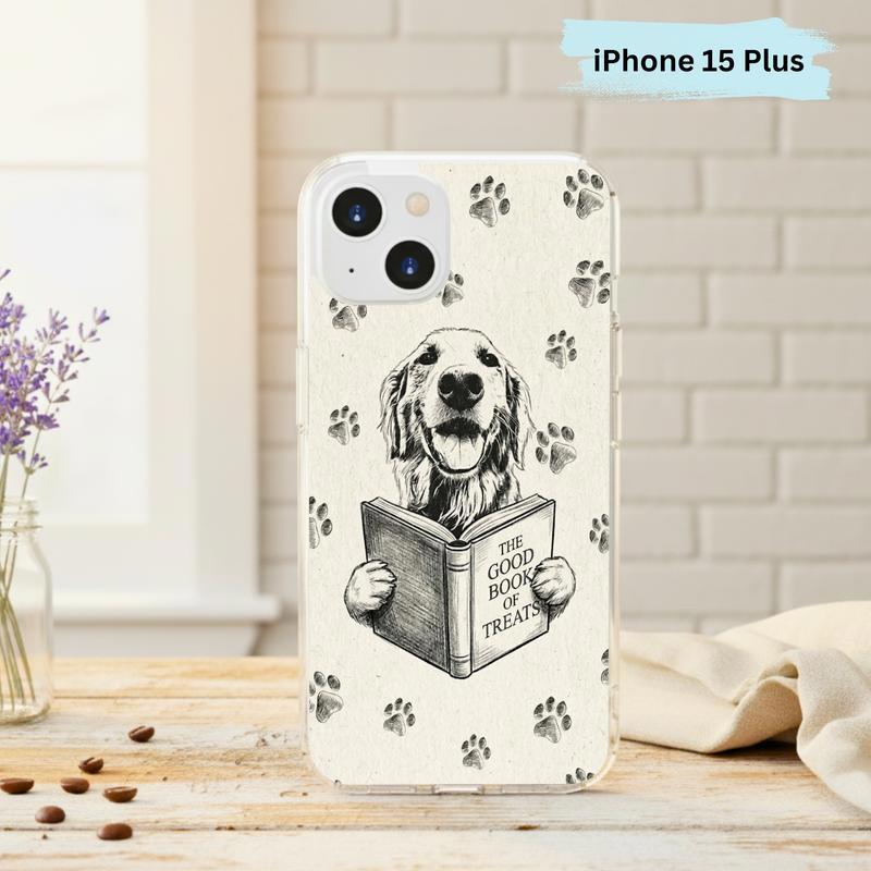 Funny Dog Reading Book - Book Lover Phone Case IPhone