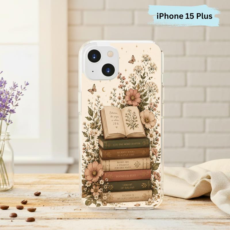Library Of Dreams In Bloom - Vintage Reader Phone Case IPhone