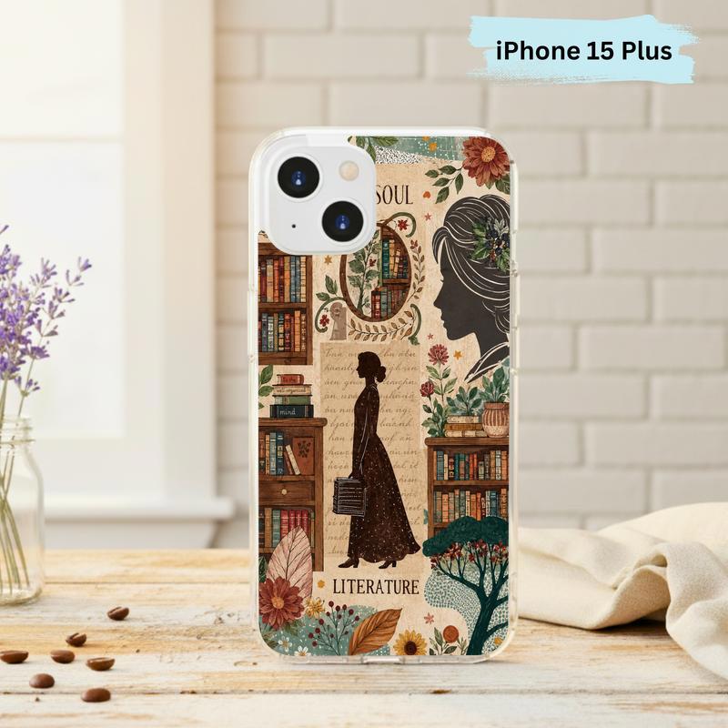 Literature Soul Aesthetic - Vintage Book Lover Collage Phone Case IPhone Literature Soul Aesthetic - Vintage Book Lover Collage Phone Case IPhone