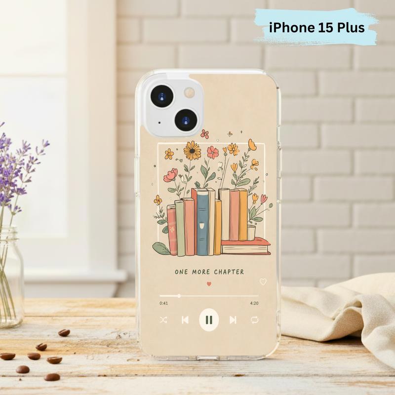 One More Chapter Music Player - Cozy Book Aesthetic Phone Case IPhone