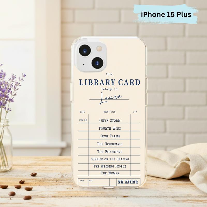 Personalized Library Card - Custom Reader Phone Case IPhone