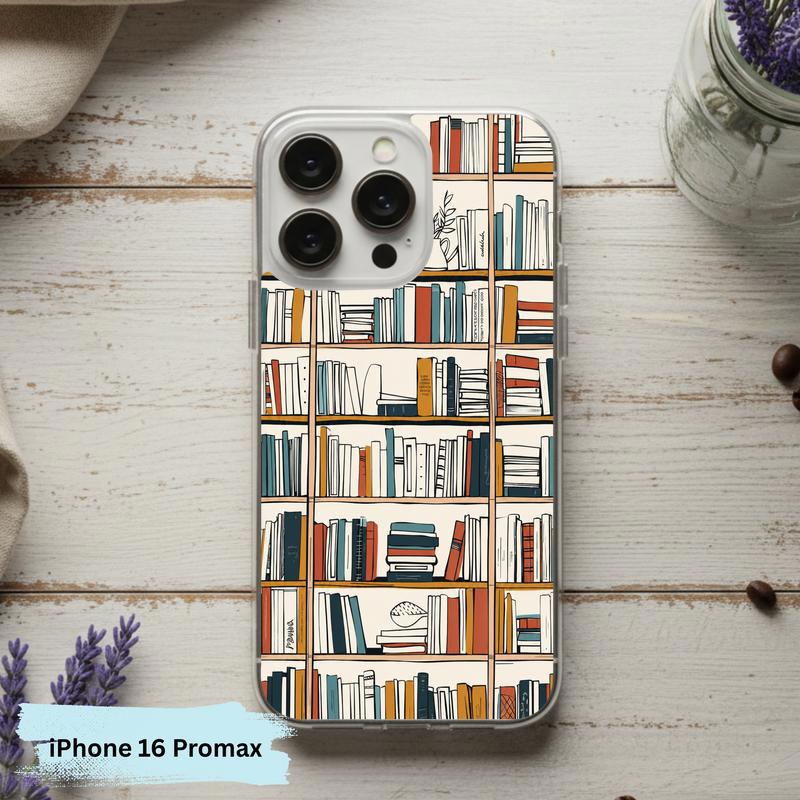 Boho Bookshelf Art - Modern Reader Aesthetic Phone Case IPhone