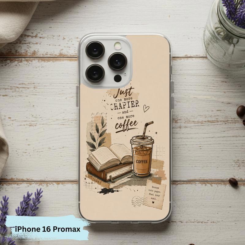 Coffee And Books Aesthetic - Book Lover Phone Case IPhone Coffee And Books Aesthetic - Book Lover Phone Case IPhone