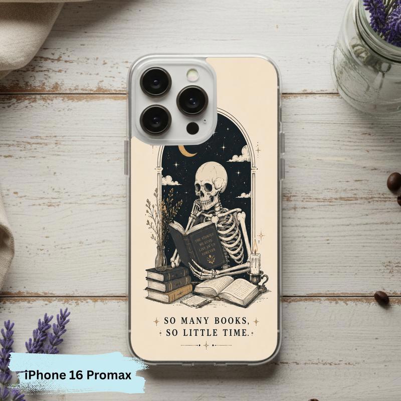 Dark Academia Book Lover - So Many Books So Little Time Phone Case IPhone Dark Academia Book Lover - So Many Books So Little Time Phone Case IPhone