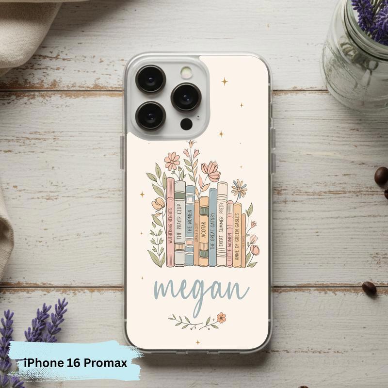 Floral Classics Vibes - Personalized Book Lover Phone Case IPhone