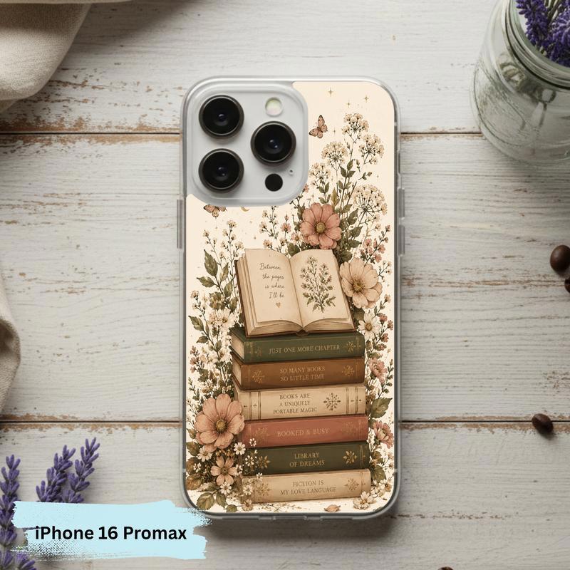 Library Of Dreams In Bloom - Vintage Reader Phone Case IPhone