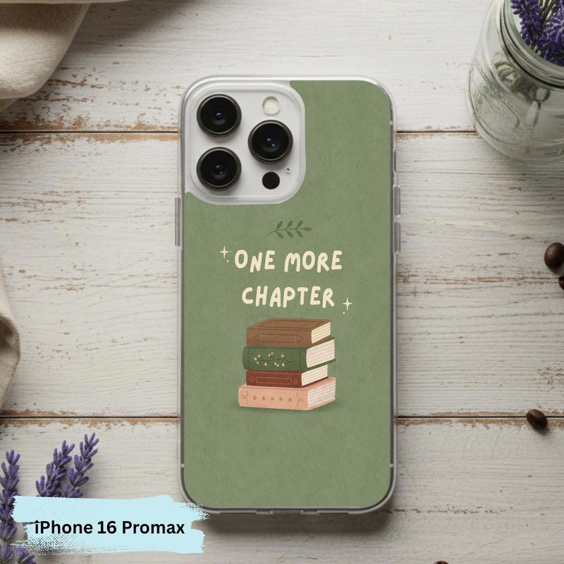 One More Chapter - Minimalist Book Stack Phone Case IPhone