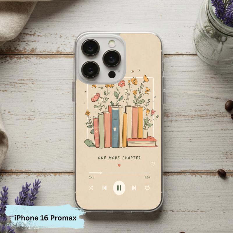 One More Chapter Music Player - Cozy Book Aesthetic Phone Case IPhone