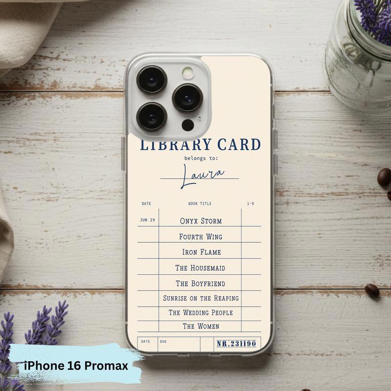 Personalized Library Card - Custom Reader Phone Case IPhone