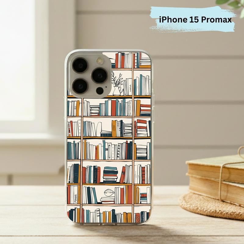 Boho Bookshelf Art - Modern Reader Aesthetic Phone Case IPhone