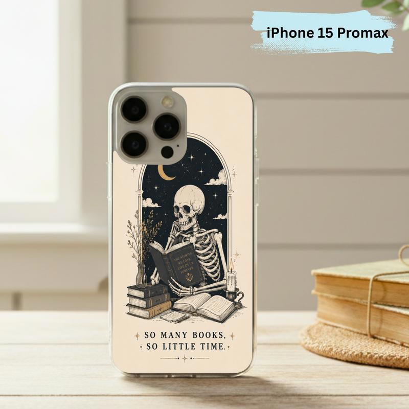 Dark Academia Book Lover - So Many Books So Little Time Phone Case IPhone Dark Academia Book Lover - So Many Books So Little Time Phone Case IPhone