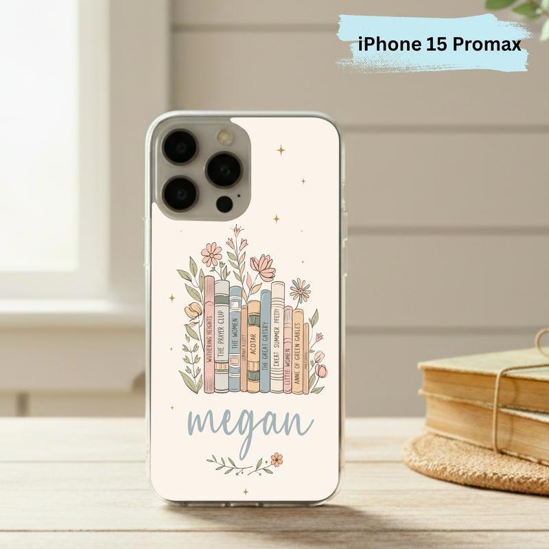 Floral Classics Vibes - Personalized Book Lover Phone Case IPhone