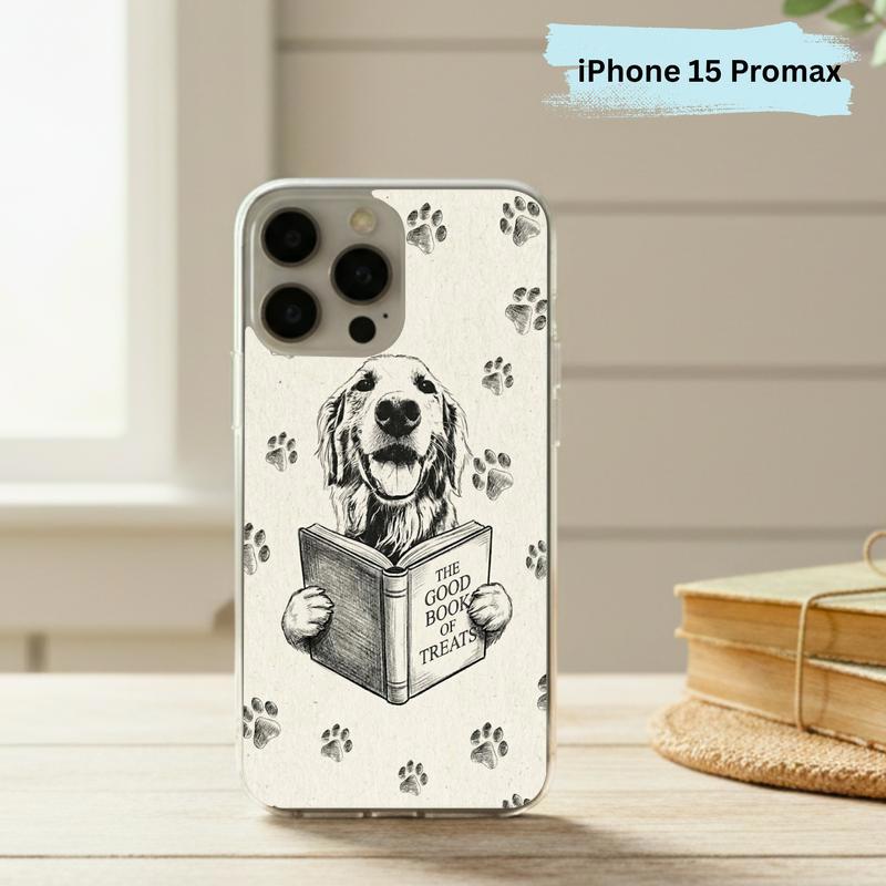 Funny Dog Reading Book - Book Lover Phone Case IPhone