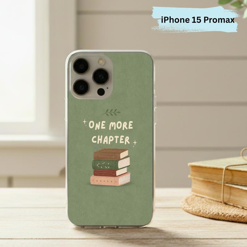 One More Chapter - Minimalist Book Stack Phone Case IPhone