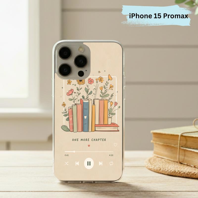 One More Chapter Music Player - Cozy Book Aesthetic Phone Case IPhone