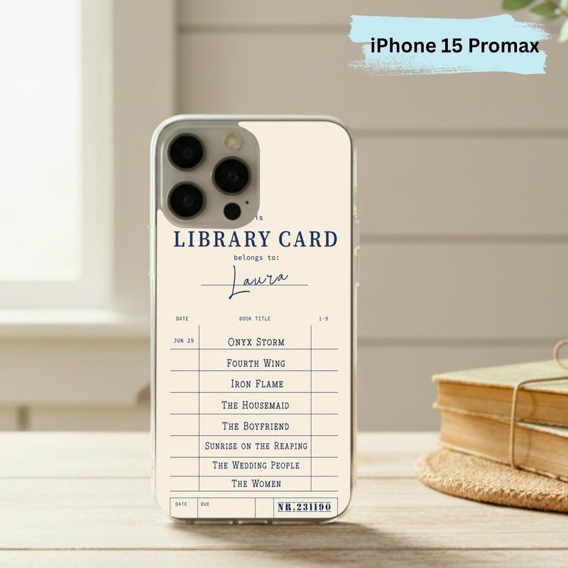 Personalized Library Card - Custom Reader Phone Case IPhone
