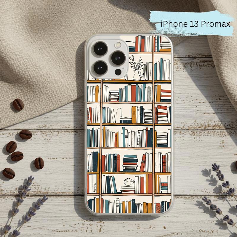 Boho Bookshelf Art - Modern Reader Aesthetic Phone Case IPhone