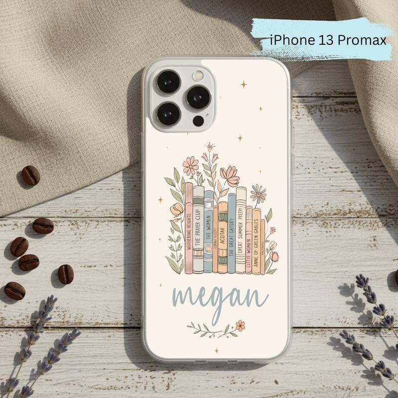 Floral Classics Vibes - Personalized Book Lover Phone Case IPhone