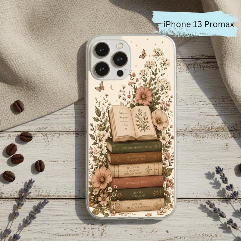 Library Of Dreams In Bloom - Vintage Reader Phone Case IPhone