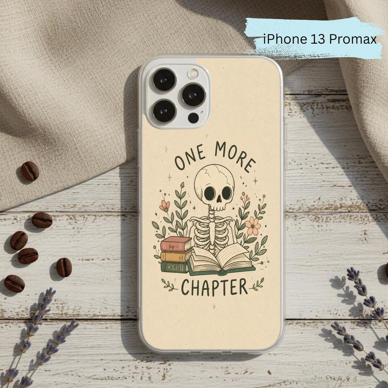 One More Chapter Skeleton - Gothic Book Lover Art Phone Case IPhone