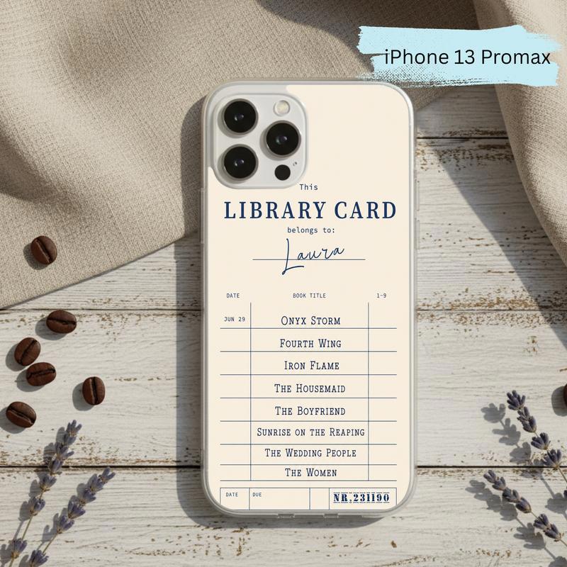 Personalized Library Card - Custom Reader Phone Case IPhone