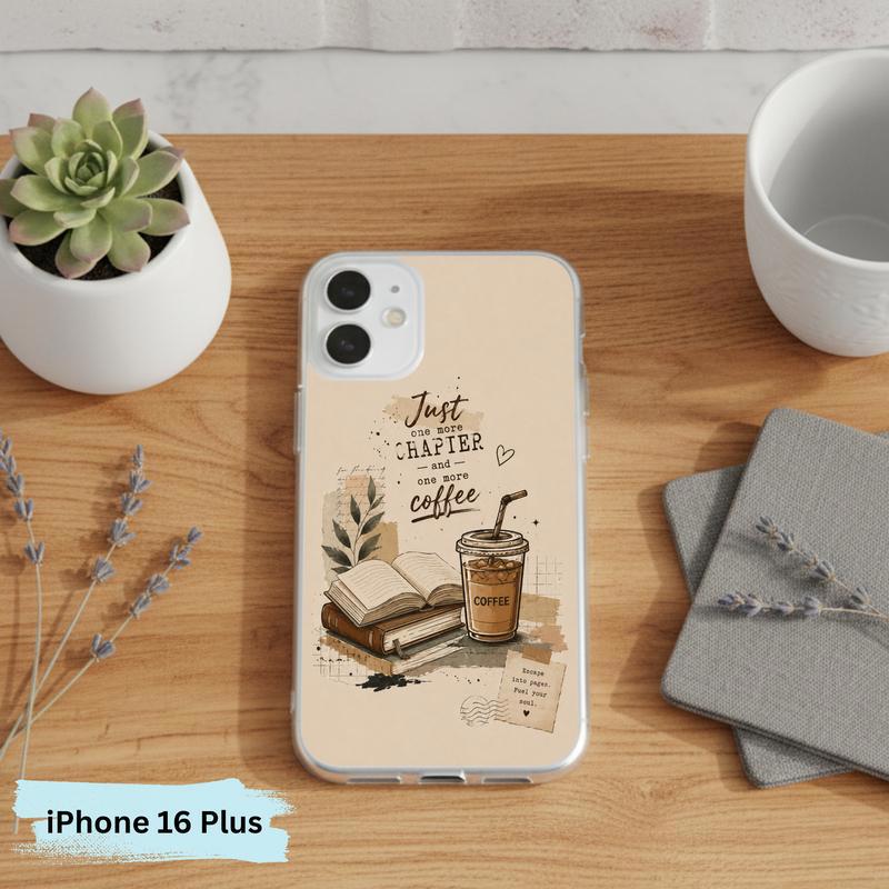 Coffee And Books Aesthetic - Book Lover Phone Case IPhone Coffee And Books Aesthetic - Book Lover Phone Case IPhone