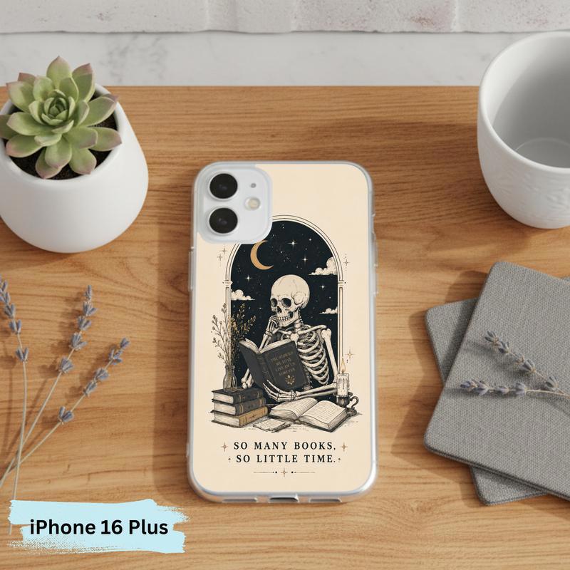 Dark Academia Book Lover - So Many Books So Little Time Phone Case IPhone Dark Academia Book Lover - So Many Books So Little Time Phone Case IPhone