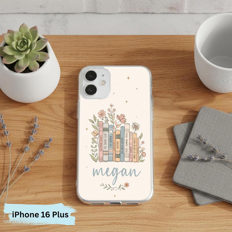Floral Classics Vibes - Personalized Book Lover Phone Case IPhone