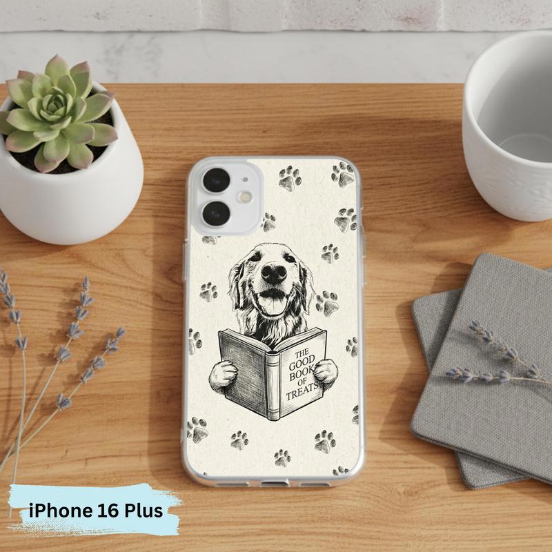 Funny Dog Reading Book - Book Lover Phone Case IPhone