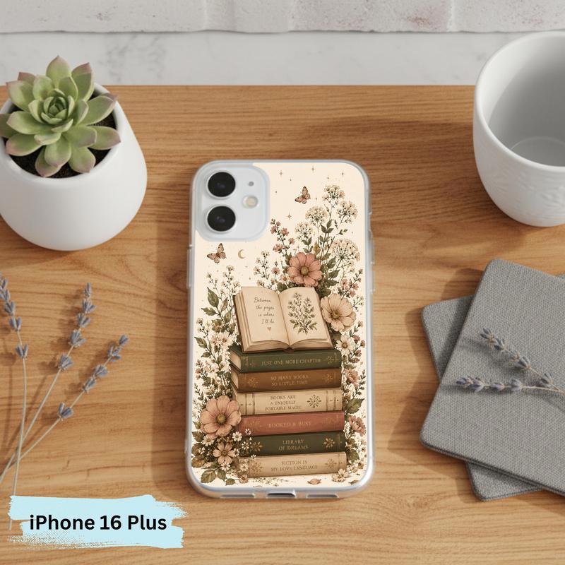 Library Of Dreams In Bloom - Vintage Reader Phone Case IPhone