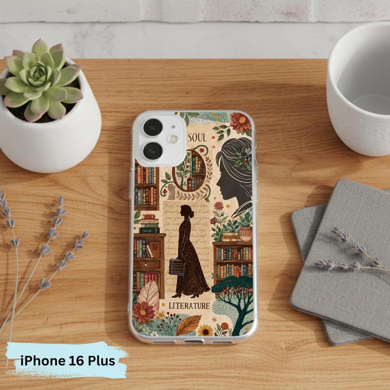 Literature Soul Aesthetic - Vintage Book Lover Collage Phone Case IPhone Literature Soul Aesthetic - Vintage Book Lover Collage Phone Case IPhone
