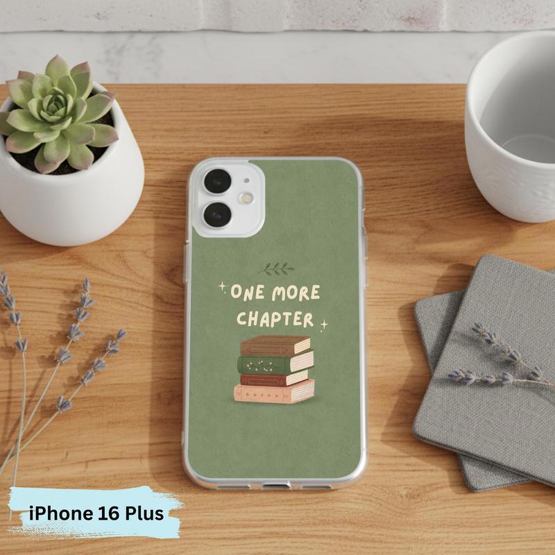 One More Chapter - Minimalist Book Stack Phone Case IPhone