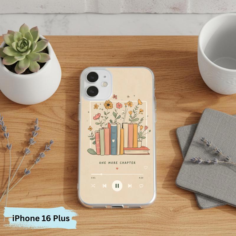 One More Chapter Music Player - Cozy Book Aesthetic Phone Case IPhone