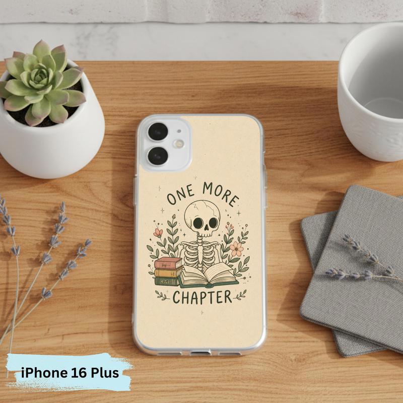 One More Chapter Skeleton - Gothic Book Lover Art Phone Case IPhone