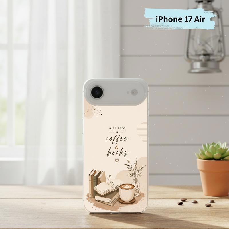 All I Need Is Coffee And Books - Boho Book Art Phone Case IPhone