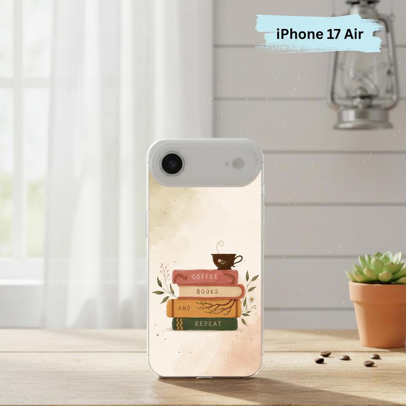 Coffee Books And Repeat - Cozy Reader Aesthetic Phone Case IPhone