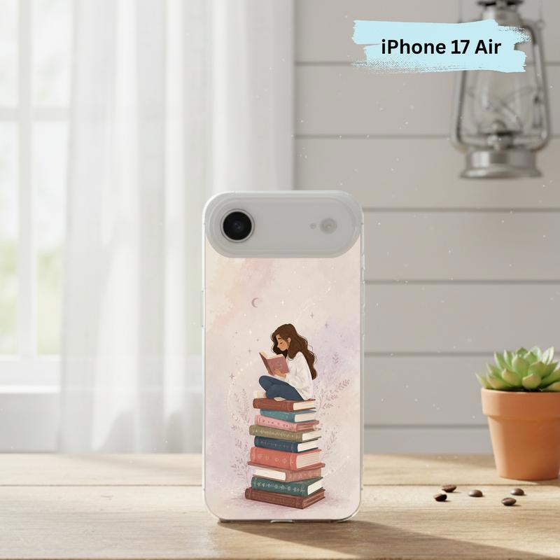 Cozy Girl Reading Books - Dreamy Book Lover Aesthetic Phone Case IPhone