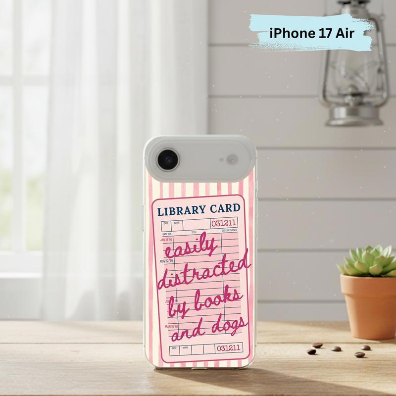 Easily Distracted By Books And Dogs - Funny Book Lover Phone Case IPhone