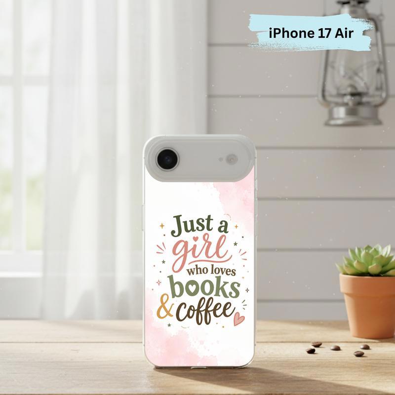 Just a Girl Who Loves Books And Coffee - Bookish Quote Phone Case IPhone